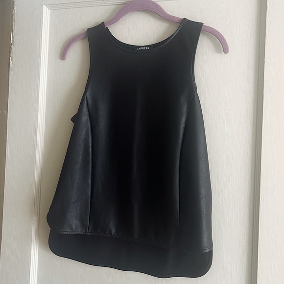 Express Faux Leather Tank Top - Picture 1 of 5